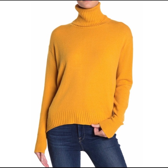Abound Sweaters - Abound Mustard Turtleneck Loose Sweater XXL